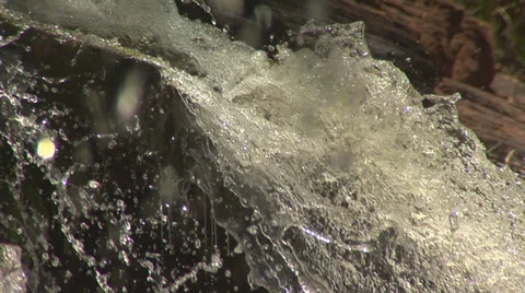 Slow Motion - Close Up Waterfall Stock Footage 35175852