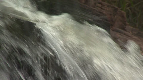 Slow Motion - Close Up Waterfall Stockbeeldmateriaal 35175869