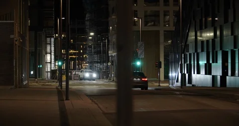 Slow motion close-up to wide 4K shot with parallax motion of illuminated Stock-Footage 123958574