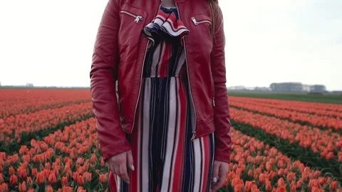 Slow motion close up of Young caucasian teenage girl legs walking in beautiful Stock Footage 112652450