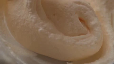 Slow motion closeup shot of Making meringue Stock Footage 215929864