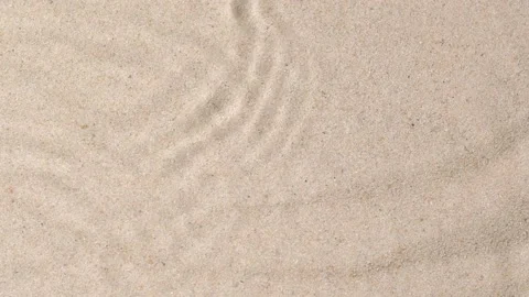Slow motion closeup water surface texture splash and ripples on sand background Stock Footage 168789730
