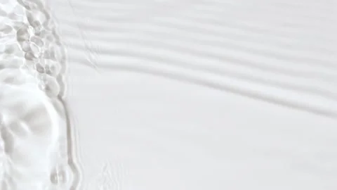 Slow motion closeup water surface texture splash and ripples on white background Vídeo Stock 205175141