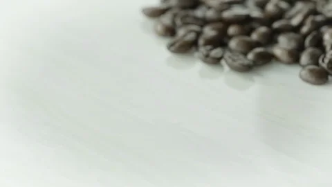 A Slow Motion Coffee Bean Mound Pour: Slow Move 스톡 동영상 71315914