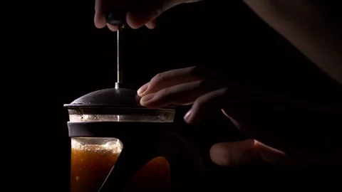 Slow Motion coffee brewing Stock Footage 74924640