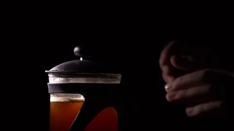 Slow Motion coffee brewing Stock Footage 74924691