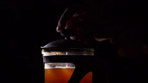 Slow Motion coffee brewing Stock Footage 74924828