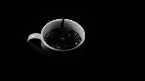 Slow motion coffee pour in 4K Stock Footage