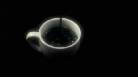 Slow motion coffee pour in 4K. Diffuse filmic look. Stock Footage 40277747