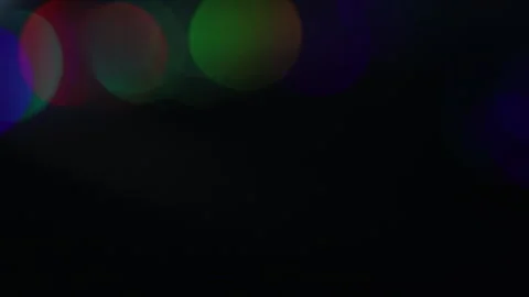 Slow motion of colored string lights Stock-Footage 309483288