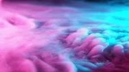 Slow Motion Of Coloured Smoke Effect With Neon Lights Stock Footage