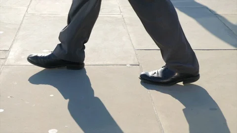 Slow motion of commuters at rush hour Video stock 89885397