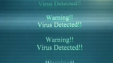 Slow motion computer virus warning HD 1080i 스톡 동영상 64664