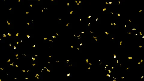 Slow Motion Confetti Rain Falling Down Animation 4k. Colorful Confetti Falling. 库存影片 336503004