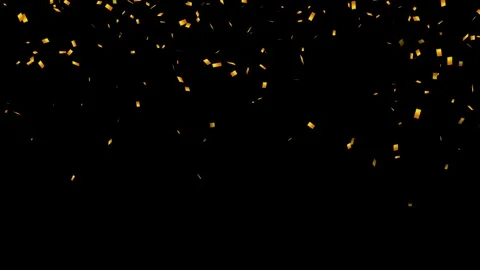 Slow Motion Confetti Rain Falling Down Animation 4k. Colorful Confetti Falling. 库存影片 336503005