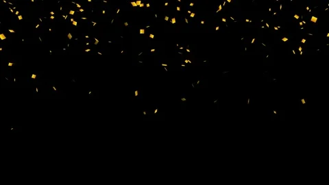 Slow Motion Confetti Rain Falling Down Animation 4k. Colorful Confetti Falling. 库存影片 336503008