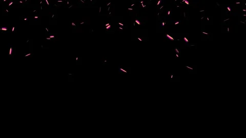Slow Motion Confetti Rain Falling Down Animation 4k. Colorful Confetti Falling. 库存影片 336503107