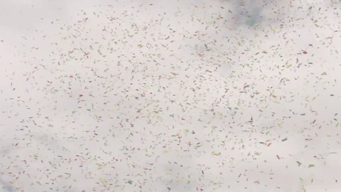 Slow Motion Confetti in the sky 動画素材 78573489