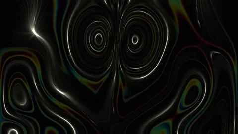 Slow motion contour fun house oily flow ... | Stock Video | Pond5