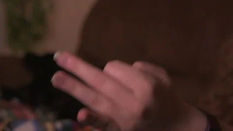 Slow Motion: Counting Down to Midnight With Dog Stock Footage 144752244