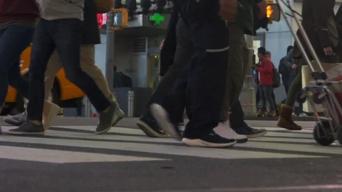 Slow Motion Crosswalk Stock-Footage 75251771