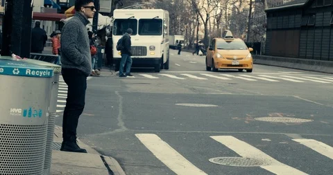 Slow Motion Crosswalk, NYC Vidéo 100569619