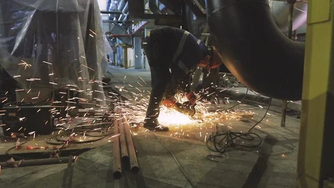 Slow Motion Cutting Machine Stock Footage 98238092