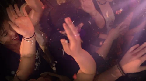 Slow Motion Dance Floor of Dancing Stock Footage 39042623