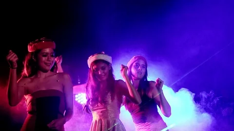 Slow motion dance party. Stock Footage 85712010