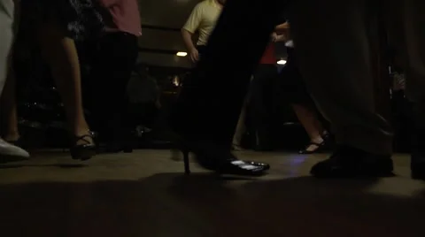 Slow-motion dancing legs Stock Footage 67952574