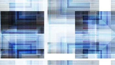 Slow Motion Dark Glitch Pattern with Abstract Digital Elements Stock Footage 291494412