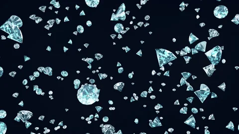 Slow Motion Diamonds Explosion Stock Footage 182938434
