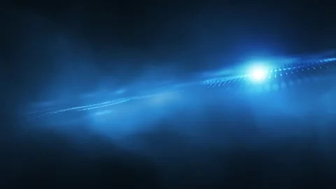 Slow motion digital technology network waves animation Stock Footage 337535890