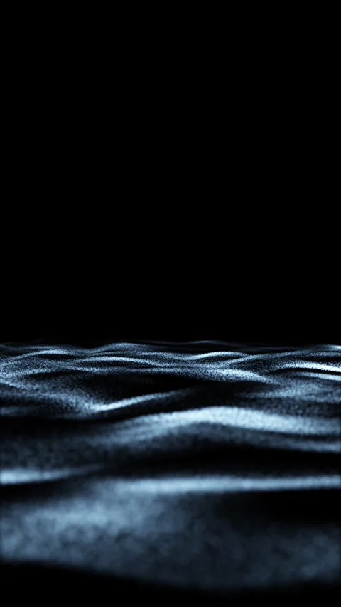 Slow motion dotted sea waves on vertical loop background Stock Footage 341293117