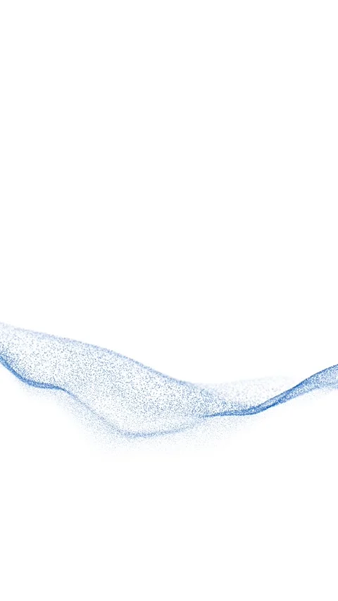 Slow motion dotted waves looping on clean white vertical background Stock Footage 341293275