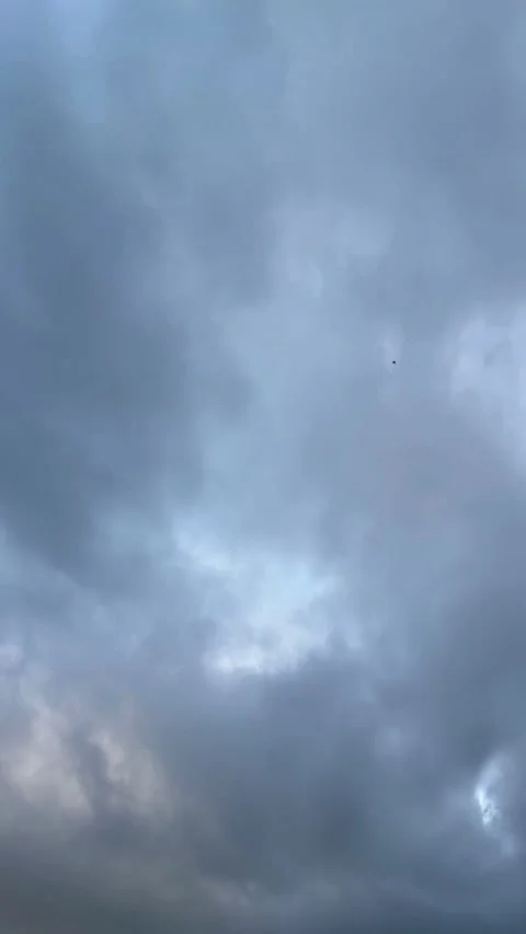 Slow Motion Dramatic Clouds in Sky Stock Footage 347474436