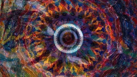 Slow Motion Dreamlike Psychedelic Blur footage (2824) Stock Footage 132085722