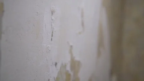 Slow motion Drill hit a concrete wall with dust Stock-Footage 72340935