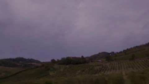 Slow motion driving shot through wild countryside and vineyards.part-1 Stock Footage 345346299