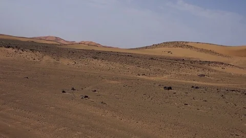 Slow Motion driving through Sahara Stock Footage 83224081