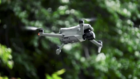Slow Motion Drone Footage of Mountains and Forest Landscape Stock Footage 316892281