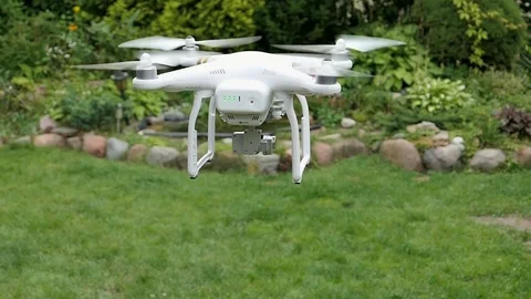 Slow Motion Drone Quadcopter Ascending Vídeos de archivo 80533387