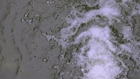 Slow Motion of Drop Water Splash Bubbles Stock Footage 132270404