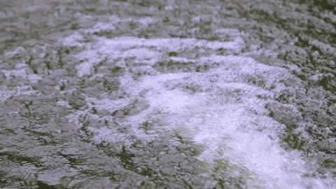 Slow Motion of Drop Water Splash Bubbles Stock Footage 132270909