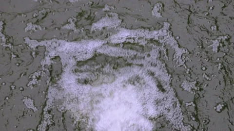 Slow Motion of Drop Water Splash Bubbles Stock Footage 132275046