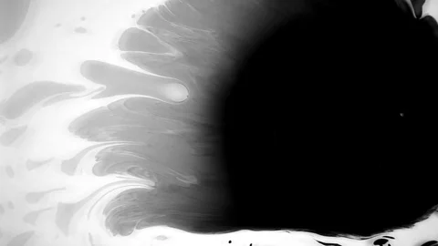 Slow Motion Drops of Ink Stock Footage 74654252
