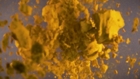 Slow motion dry spices fall down Stock-Footage 90459596