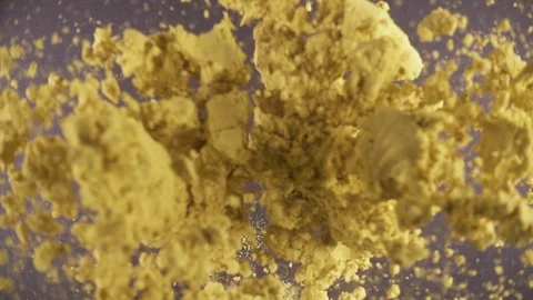 Slow motion dry spices fall down Stock Footage 90459678