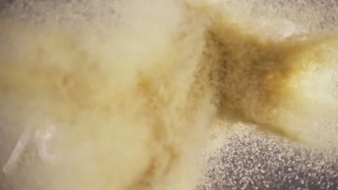 Slow motion dry spices fall down Stock-Footage 90460211