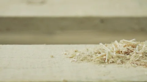 Slow motion dust blowing in a workshop Stock Footage 73153160